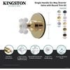 image:imageKingston Brass KS4032PX Restoration SingleHandle SixWay Diverter Valve with Trim Kit Polished BrassPolished Brass