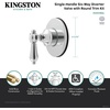 image:imageKingston Brass KS4036BAL Heirloom SingleHandle SixWay Diverter Valve with Round Trim Kit Polished NickelPolished Chrome