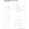 image:imageKingston Brass KTK106P Trimscape Toilet Supply Kit 12 IPS x 38 OD Comp Polished NickelPolished Nickel