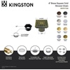 image:imageScroll 4 Brass Square Grid Shower Drain with Hair Strainer Oil Rubbed Bronze