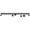 image:imageKingston Brass BSFK6027 Watercourse 60 Stainless Steel Linear Shower Drain with Reversible Tile Insert and Flat Grate Drain with Base Flange and Hair Strainer Brushed BrassMatte Black