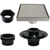 image:imageKingston Brass BSFK6628 Watercourse 6 Square Shower Drain with Flange Brushed NickelBrushed Nickel