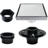 image:imageKingston Brass BSFK6628 Watercourse 6 Square Shower Drain with Flange Brushed NickelPolished Chrome