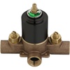 image:imageKingston Brass KB650V Pressure Balanced RoughIn Tub and Shower Valve with Stops Matte BlackOil Rubbed Bronze
