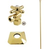 image:imageKingston Brass KTK130P2 Trapeze Plumbing Toilet Trim Kit with Flange Polished BrassPolished Brass