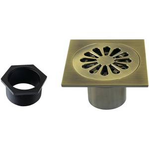 image:imageKingston Brass BSF4161AB Watercourse Shower Drain Antique Brass394 x 394 x 163
