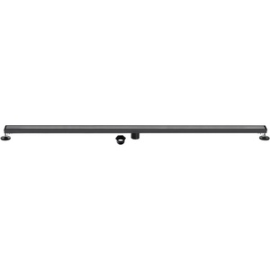 image:imageKingston Brass BSF7227 Watercourse 72 Stainless Steel Linear Shower Drain with Reversible Tile Insert and Flat Grate Brushed BrassMatte Black