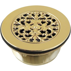 image:imageKingston Brass BSFT4132 Watercourse 414 Round Brass Shower Base Drain Polished Brass