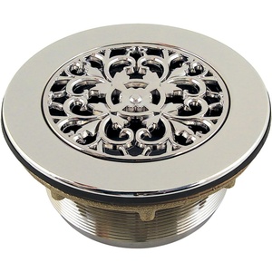 image:imageKingston Brass BSFT4136 Watercourse 414 Round Brass Shower Base Drain Polished Nickel
