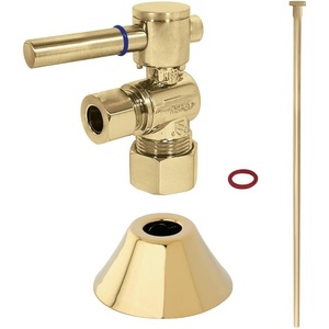 image:imageKingston Brass CC53302DLTKF20 Modern Plumbing Toilet Trim Kit 58 x 38 OD Comp Polished BrassPolished Brass