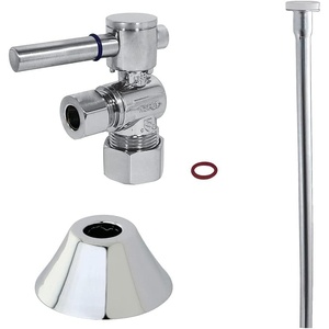 image:imageKingston Brass CC53302DLTKF20 Modern Plumbing Toilet Trim Kit 58 x 38 OD Comp Polished BrassPolished Chrome