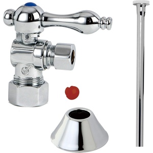 image:imageKingston Brass CC53302TKF20 Traditional Plumbing Toilet Trim Kit 58 x 38 OD Comp Polished BrassPolished Chrome