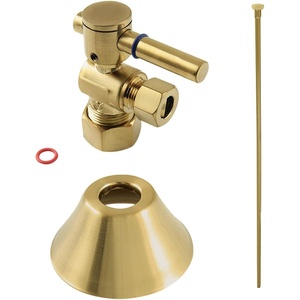 image:imageKingston Brass CC53307DLTKF20 Modern Plumbing Toilet Trim Kit 58 x 38 OD Comp Brushed BrassBrushed Brass
