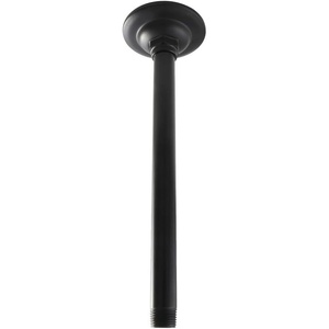 image:imageKingston Brass K210A6 10Inch Rain Drop Ceiling Mount Shower Arm with Round Flange in Polished NickelMatte Black