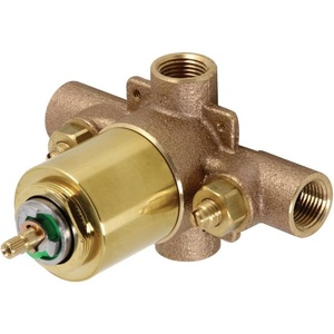 image:imageKingston Brass KB650V Pressure Balanced RoughIn Tub and Shower Valve with Stops Matte BlackBrushed Brass
