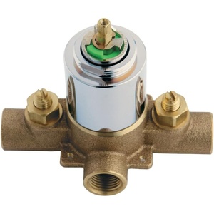image:imageKingston Brass KB650V Pressure Balanced RoughIn Tub and Shower Valve with Stops Matte BlackPolished Chrome