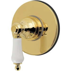 image:imageKingston Brass KS4032PX Restoration SingleHandle SixWay Diverter Valve with Trim Kit Polished BrassPolished Brass