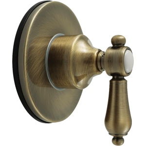 image:imageKingston Brass KS4036BAL Heirloom SingleHandle SixWay Diverter Valve with Round Trim Kit Polished NickelAntique Brass