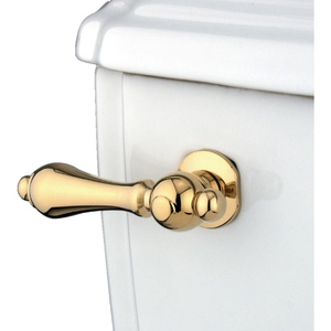 image:imageKingston Brass KTAL32 Restoration Front Mount Toilet Tank Lever LeftRight Installation in Polished BrassPolished Brass