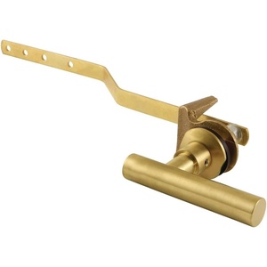 image:imageKingston Brass KTCML7 Manhattan Front Mount Toilet Tank Lever LeftRight Installation in Brushed BrassBrushed Brass