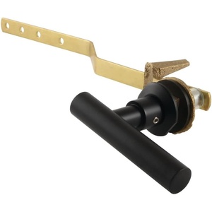 image:imageKingston Brass KTCML7 Manhattan Front Mount Toilet Tank Lever LeftRight Installation in Brushed BrassMatte Black
