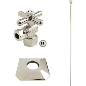 image:imageKingston Brass KTK130P2 Trapeze Plumbing Toilet Trim Kit with Flange Polished BrassPolished Nickel
