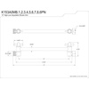 image:imageKINGSTON BRASS K153A5 Plumbing Parts 10Inch HiLo Adjustable Shower Arm Oil Rubbed BronzeBrushed Nickel