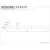 image:imageKingston Brass CB38300MB Complement 30 in Bullnose Bathroom Supply Line Matte BlackAntique Brass