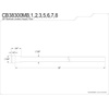 image:imageKingston Brass CB38300MB Complement 30 in Bullnose Bathroom Supply Line Matte BlackPolished Chrome