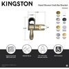 image:imageKingston Brass K1014A6 Complement Hand Shower Slide Bar Bracket Polished NickelAntique Brass