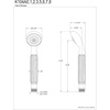 image:imageKingston Brass K104A3 Metropolitan Single Function Round Hand Shower in Antique BrassAntique Brass