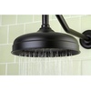 image:imageKingston Brass K124A7 Victorian Shower Head Brushed Brass 8 x 8 x 3Polished Nickel