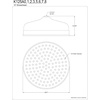 image:imageKingston Brass K125A2 Victorian Raindrop Shower Head 10Inch Polished BrassPolished Chrome