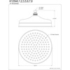 image:imageKingston Brass K125A2 Victorian Raindrop Shower Head 10Inch Polished BrassPolished Nickel