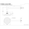 image:imageKingston Brass K135A7CK Victorian Shower Head Brushed Brass 12 x 519 x 619Antique Brass