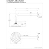 image:imageKingston Brass K135A7CK Victorian Shower Head Brushed Brass 12 x 519 x 619Polished Chrome