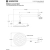 image:imageKingston Brass K136A3CK Shower Scape 734Inch Round Raindrop Brass Shower Head with 12Inch Shower Arm in Antique BrassAntique Brass