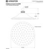 image:imageKingston Brass K136A3CK Shower Scape 734Inch Round Raindrop Brass Shower Head with 12Inch Shower Arm in Antique BrassBrushed Brass