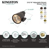 image:imageKingston Brass K137A3 Shower Scape 2516Inch Round Adjustable Jet Spray Brass Shower Head in Antique BrassBrushed Brass