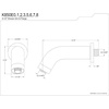 image:imageKingston Brass K151K2 6Inch Shower Arm with Round Flange in Polished BrassBrushed Brass