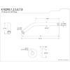 image:imageKingston Brass K162R6 10Inch Shower Arm with Round Flange in Polished NickelPolished Nickel