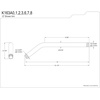 image:imageKingston Brass K163A7 12Inch Shower Arm in Brushed BrassPolished Brass