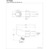 image:imageKingston Brass K170A0 Shower Scape Shower Arm Bracket with Hose Outlet Matte Black
