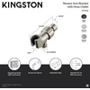 image:imageKingston Brass K170A1 Designer Trimscape Showerscape Handheld Shower Wall Mount Bracket with Hose Outlet Polished Chrome 363 x 225 x 225Polished Chrome