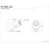 image:imageKingston Brass K170A1 Designer Trimscape Showerscape Handheld Shower Wall Mount Bracket with Hose Outlet Polished Chrome 363 x 225 x 225Polished Chrome