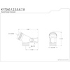 image:imageKingston Brass K172A1 Designer Trimscape Showerscape Swivel Shower Connector Polished Chrome 239 x 15 x 15Polished Chrome