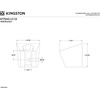 image:imageKingston Brass K175A7 Trimscape Hand Shower Wall Mount Bracket Brushed BrassMatte Black