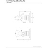 image:imageKingston Brass K176A7 Heritage Hand Shower Wall Mount Bracket Brushed BrassPolished Chrome