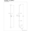image:imageKingston Brass K183A2 Designer Trimscape Showerscape 30Inch Brass Shower Slide Bar Polished BrassPolished Chrome