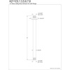 image:imageKingston Brass K211C6 12Inch Rain Drop Ceiling Mount Shower Arm with Round Flange in Polished NickelPolished Chrome